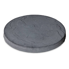 Ronde staptegel Flagstone 44 cm zwart
