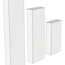 DARK CL PALISSADE 25X8X100 GEVL-GEBORST-VELL 3MM