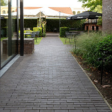 Gebakken Dikformaat Airolo Antraciet - Zwart Ongetrommeld