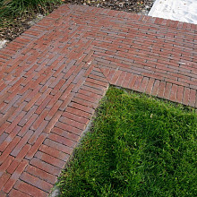 WF80 Ruston rood paars  bezand Getrommeld