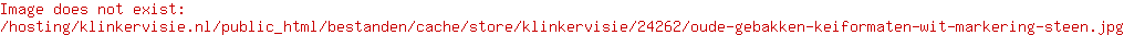 Oude gebakken keiformaten wit markeringssteen (op pallets)
