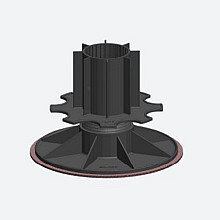 Solidor Comfort verstelbare drager rubber onderlaag IPV 11/14 (113-143 mm)