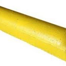 Stootband 2x rond 20x17x95 cm geel