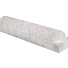 Stootband 2x rond 20x17x95 cm grijs