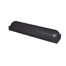 Stootband 2x rond 20x17x95 cm zwart