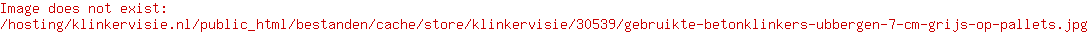 Gebruikte betonklinkers Ubbergen 7 cm grijs (op pallets)