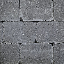 Antieke trommel 20x30x5 cm antraciet