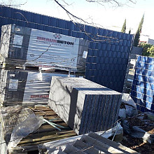 Terrastegel Fiamata 80x40x4,2 Nero met facet SP