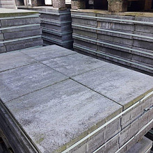 Terrastegel Viano 40x40x5,5 Musselkalk met facet SP