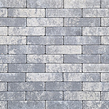 Waalformaat strak 20x5x6 cm grijs/zwart komo