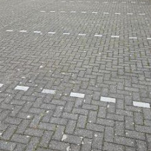 Gebruikte betonklinkers Eindhoven, losgestort Grijs 21x10,5x8 cm