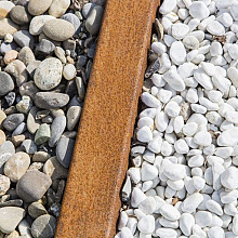 Opsluitband afdekker 6x200x6,5 cm Corten