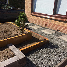 Opsluitband afdekker 6x200x6,5/20 cm Corten