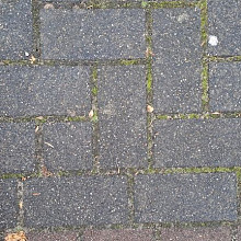 Gebruikte betonklinkers Didam zwart (op pallets)
