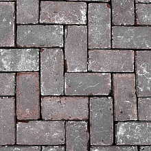 Oude gebakken keiformaten Bylands rood-paars plat (op pallets)