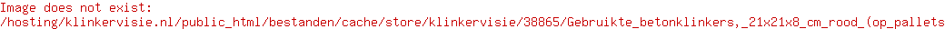 Gebruikte betonklinkers, 21x21x8 cm rood (op pallets)