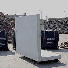 B-KEUS Profi- Keerwand grijs 155 cm hoog, 199 cm Lang, ca.94-100 cm voet