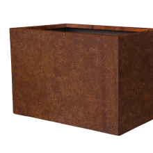 Bloembak vlak corten 60x90x60