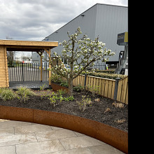 Borderpaneel flex corten 220x28
