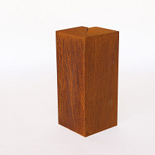 Overzetstuk muurelement hoek corten 17x30x12,8