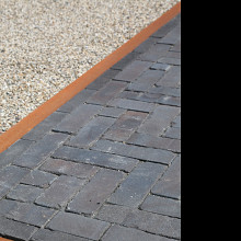U-profiel gelijkzijdig opsluitband 5cm corten 220x5,1x5,1x5,4