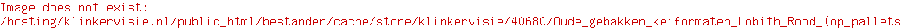 Oude gebakken keiformaten Lobith Rood (op pallets)