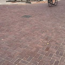 Oude gebakken keiformaten Delftshaven (op pallets)