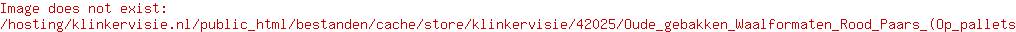Oude gebakken Waalformaten Rood Paars (Op pallets)