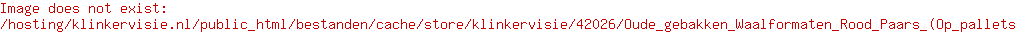 Oude gebakken Waalformaten Rood Paars (Op pallets)