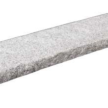 Afdekplaat g603 grijs rockface 100x25x4 cm. gevlamd + facet