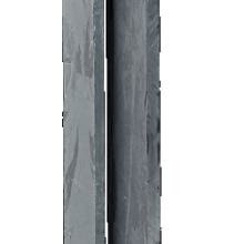 Muurelement black slate 250x50x4 cm