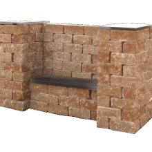 Combiwall uno 30x15x12cm mont blanc