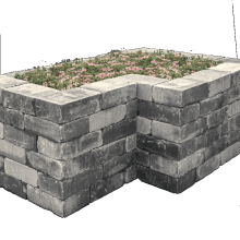 Tumbelwall getr 30x20x10cm matterhorn