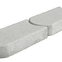 Kantsteen graskant grijs 22x12x4,5cm