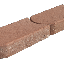 Kantsteen graskant rood 22x12x4,5cm