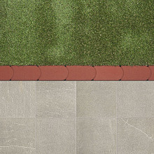 Kantsteen graskant rood 22x12x4,5cm