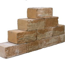 Straight block 35x20x15cm mont blanc