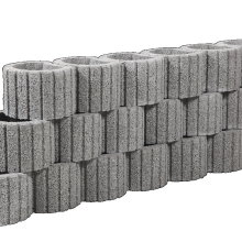 Cirkelflor mini grijs 30x20x20cm