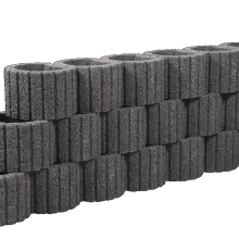 Cirkelflor mini zwart 30x20x20cm