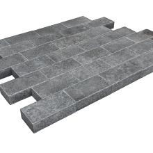 Pacific piazzo waterjet linea 20x10x5 cm. gevlamd. gewaterstraald. geborsteld + facet