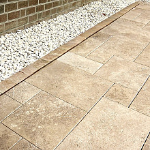 Travertino autum honed antiq romvermod