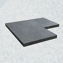 Hoek vijver pacific waterje 50/20x50x3cm