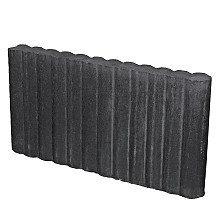 Palissadeband rond zwart 6x25x50cm