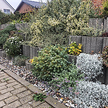 Kubusflor zwart 40x30x25cm