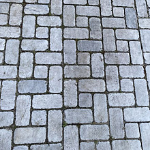 Gebruikte marmeren straatstenen, 20x10x en 10x10x5, losgestort