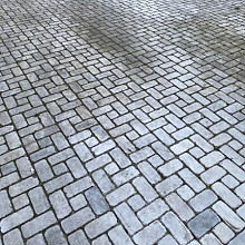 Gebruikte marmeren straatstenen, 20x10x en 10x10x5, losgestort