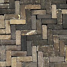 Oude gebakken Dikformaten Geel Bont (op pallets)