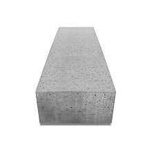 Oud Hollandse zitelement recht 100x60x40 grijs