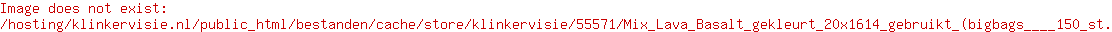 Mix Lava Basalt gekleurt 20x16/14 gebruikt (bigbags á 150 st.)
