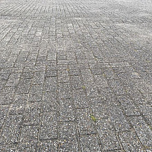 Gebruikte betonklinkers, 8 cm grijs/zwart, type Papendal Arnhem (op pallets)